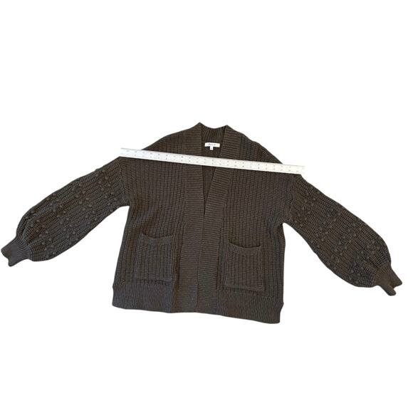 Madewell Chunky Bobble Knit Cardigan Sweater Green Relaxed Fit Boho Cabincore - Picture 8 of 13